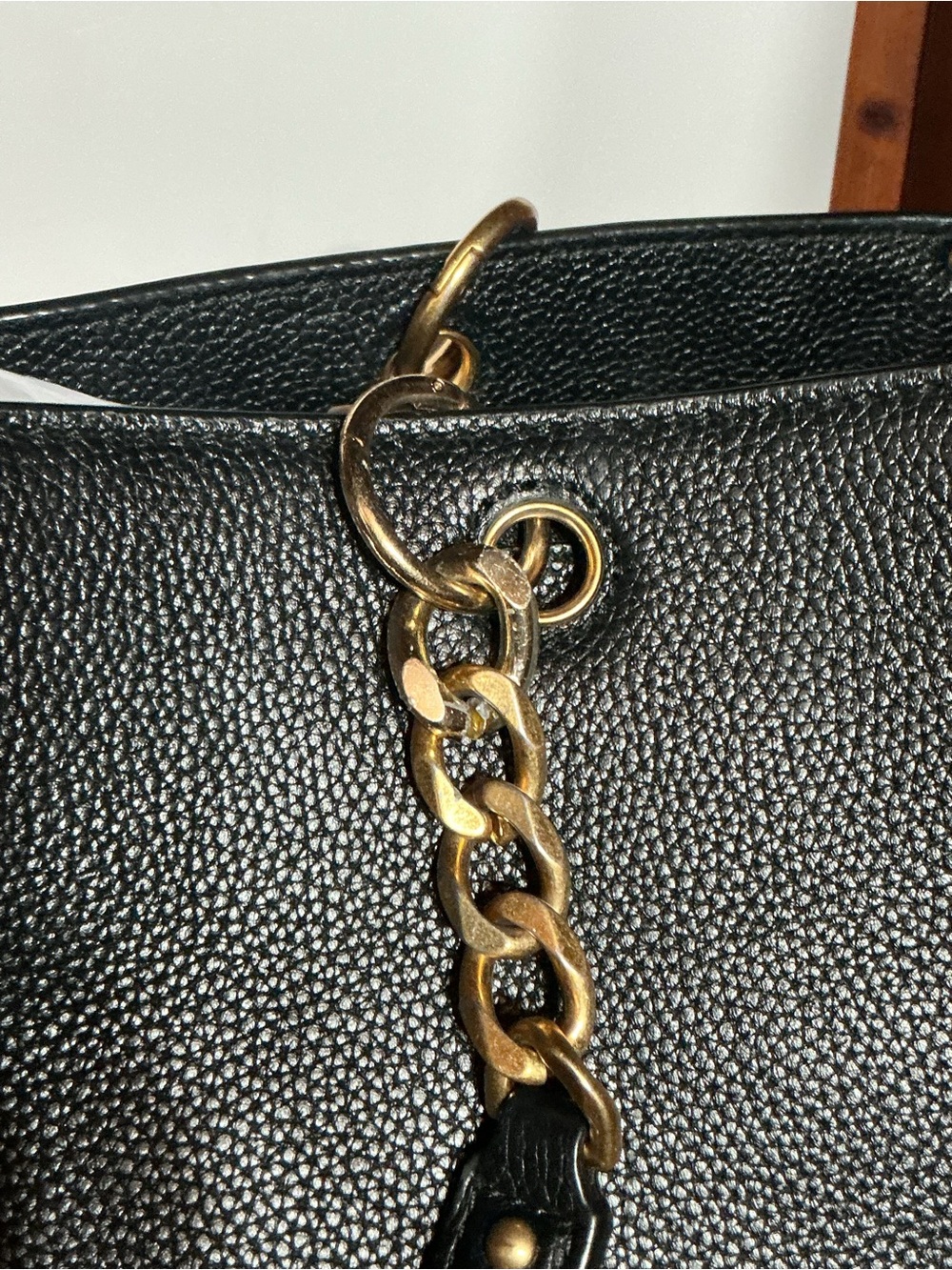 Tory Burch Satchel Black Pebble Leather - Picture 6 of 7